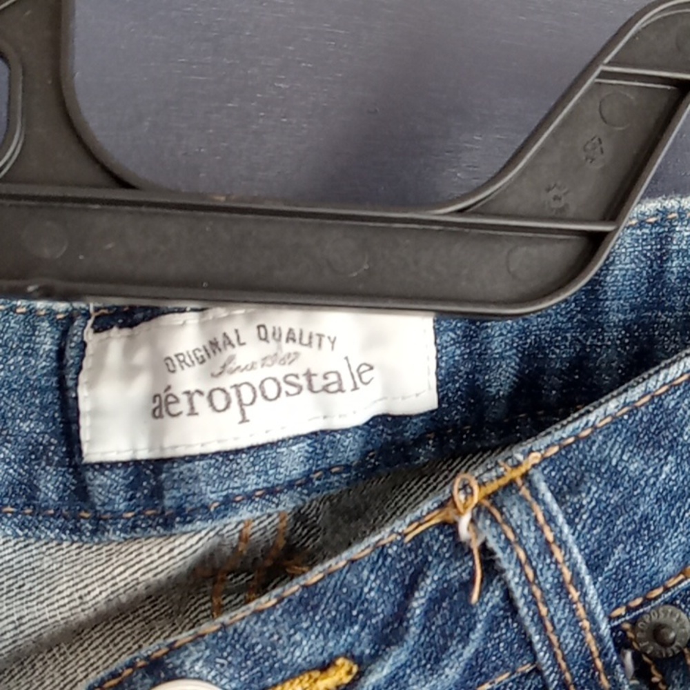 Aeropostale original distressed mini jean shorts size 3/4 - Picture 2 of 6